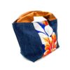 Canvas Obi Leather Tote Bag Habicus Flower