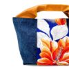 Canvas Obi Leather Tote Bag Habicus Flower