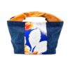 Canvas Obi Leather Tote Bag Habicus Flower