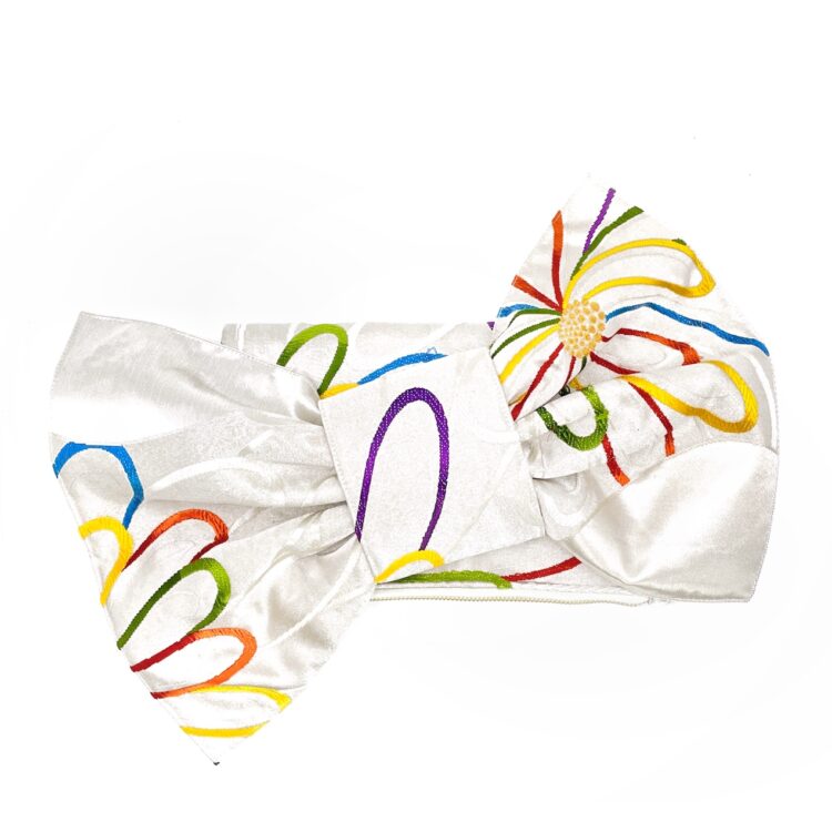 Kimono Ribbon Clutch Bag Flower Festival