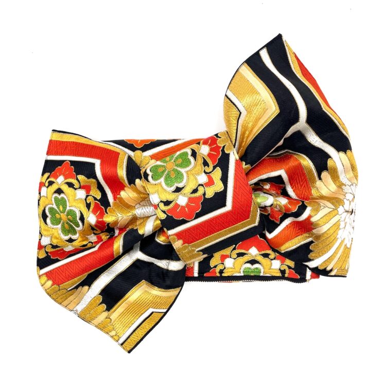Kimono Ribbon Clutch Bag Royal Labyrinth