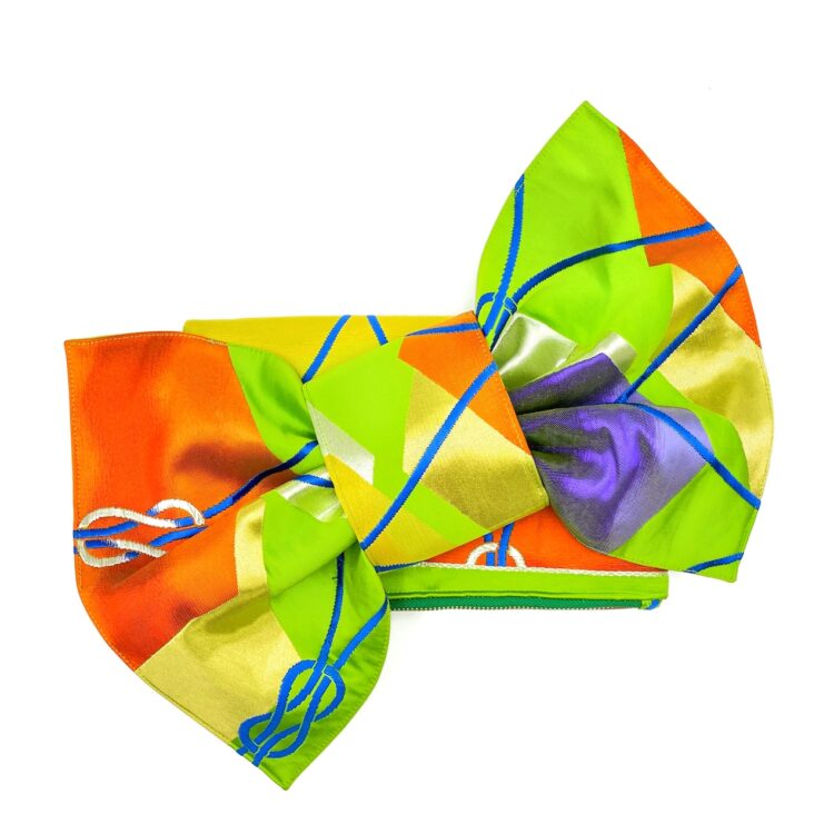 Kimono Ribbon Clutch Bag Bow Knot