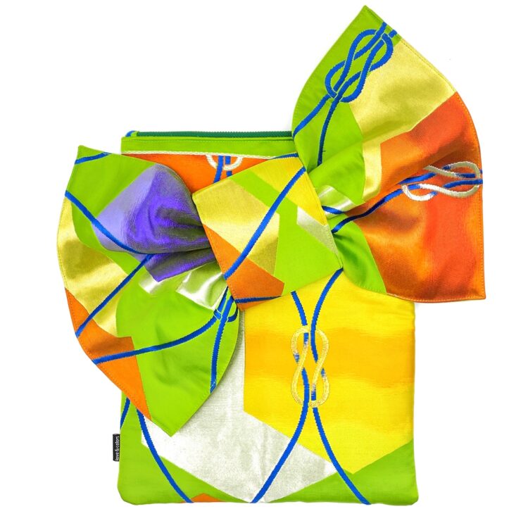 Kimono Ribbon Clutch Bag Bow Knot