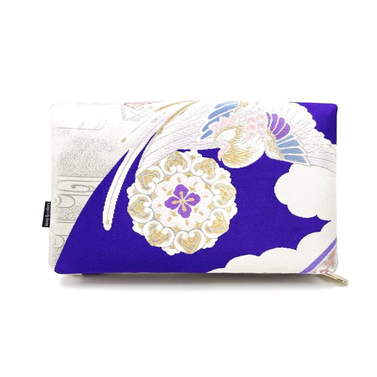 Canvas Obi Clutch Bag Indigo Sky