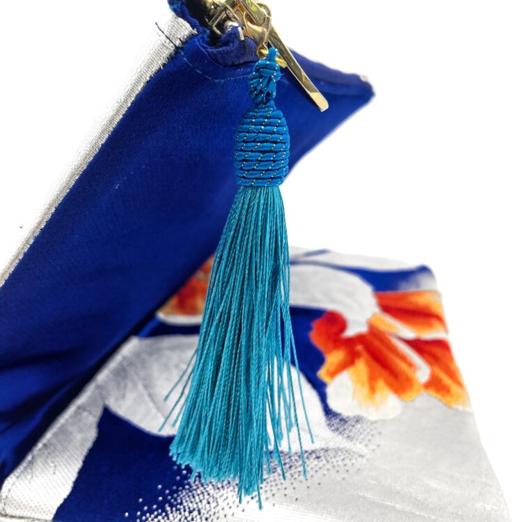 Canvas Obi Clutch Bag Habicus Flower