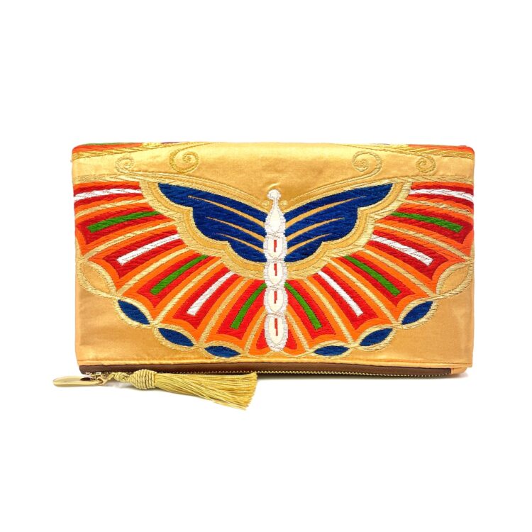 Canvas Obi Clutch Bag Golden Viceroy
