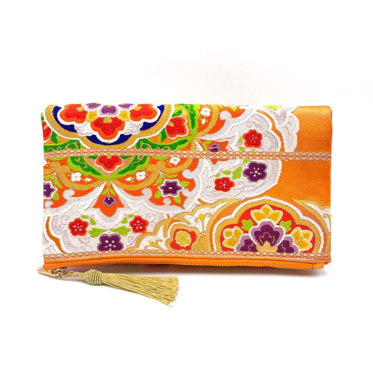 Canvas Obi Clutch Bag Summer Rainbow