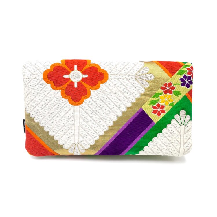 Canvas Obi Clutch Bag Green Park