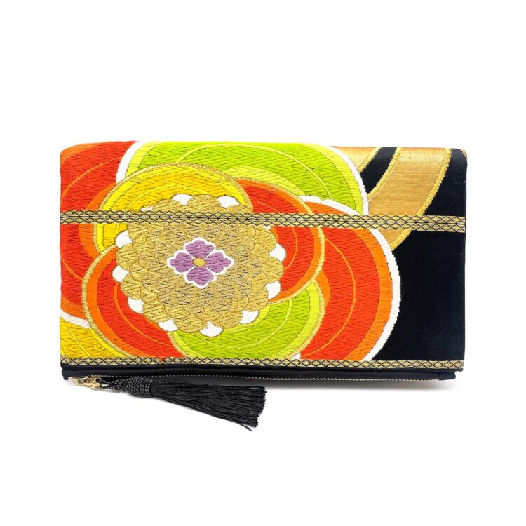 Canvas Obi Clutch Bag Hidden Flora