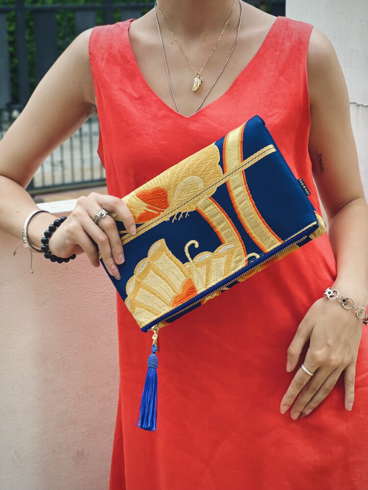 Kimono Clutch Bag Mort Blue Magic