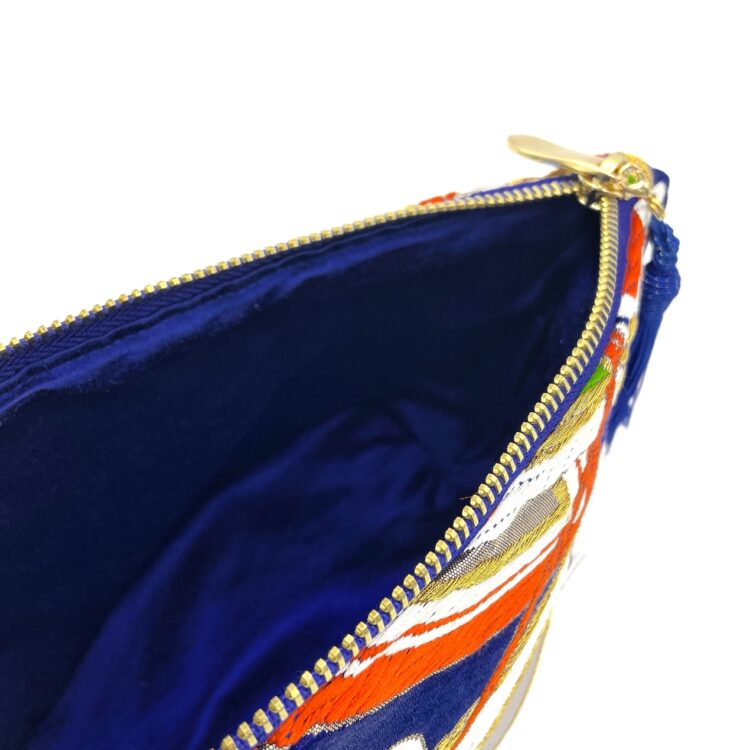 Large Kimono Pouch Flowers In The Moonlight