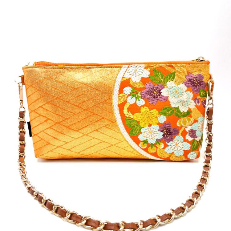 Kimono Short Chain Shoulder Bag Golden Sakura
