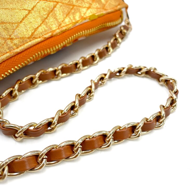 Kimono Short Chain Shoulder Bag Golden Sakura