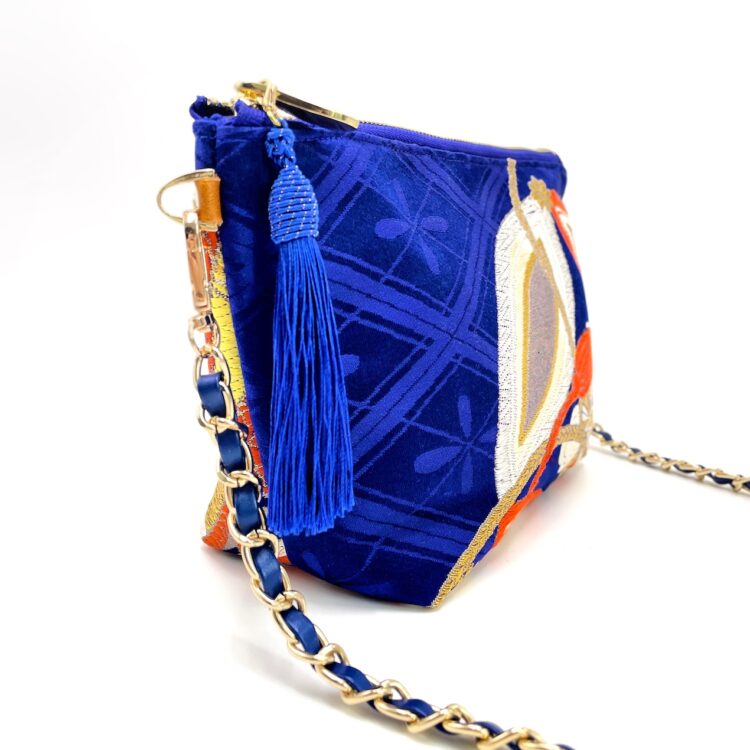 Kimono Shoulder Pouch Flowers In The Moonlight