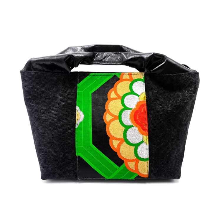 大きなキャンバス オビ レザー トート 秋の祭典