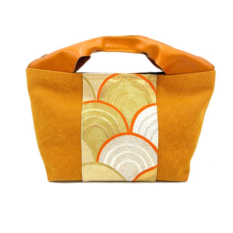 Canvas Obi Leather Tote Sand Dune