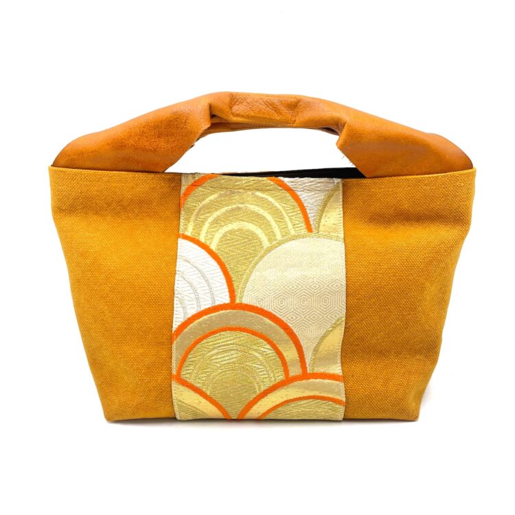 Canvas Obi Leather Tote Sand Dune