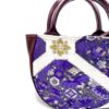 Kimono Round Handbag Purple Night