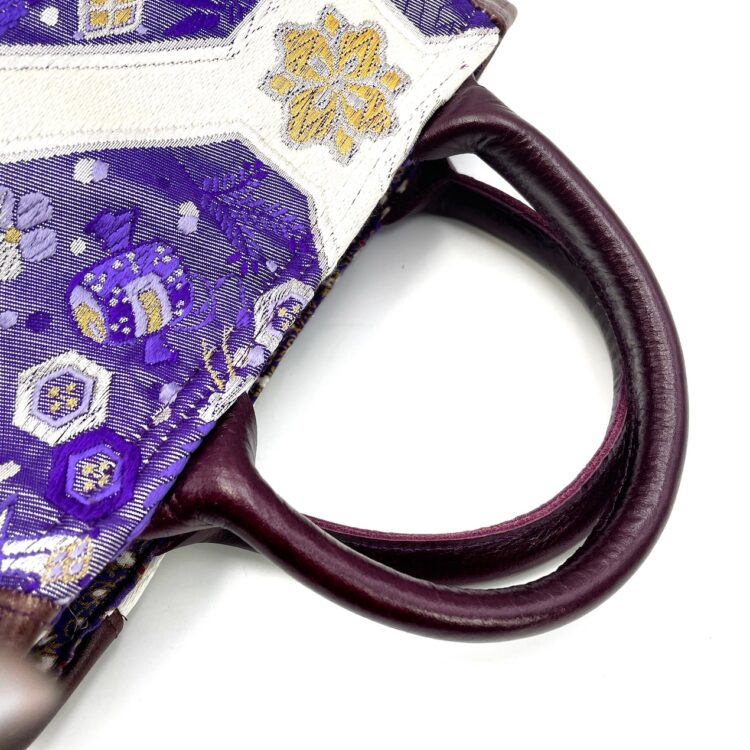 Kimono Round Handbag Purple Night