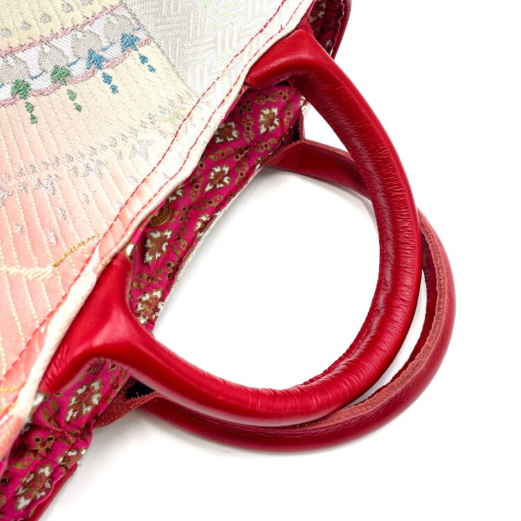 着物ラウンドハンドバッグ スウィートスワン