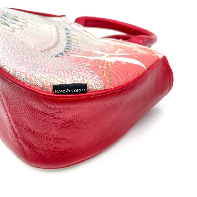 着物ラウンドハンドバッグ スウィートスワン