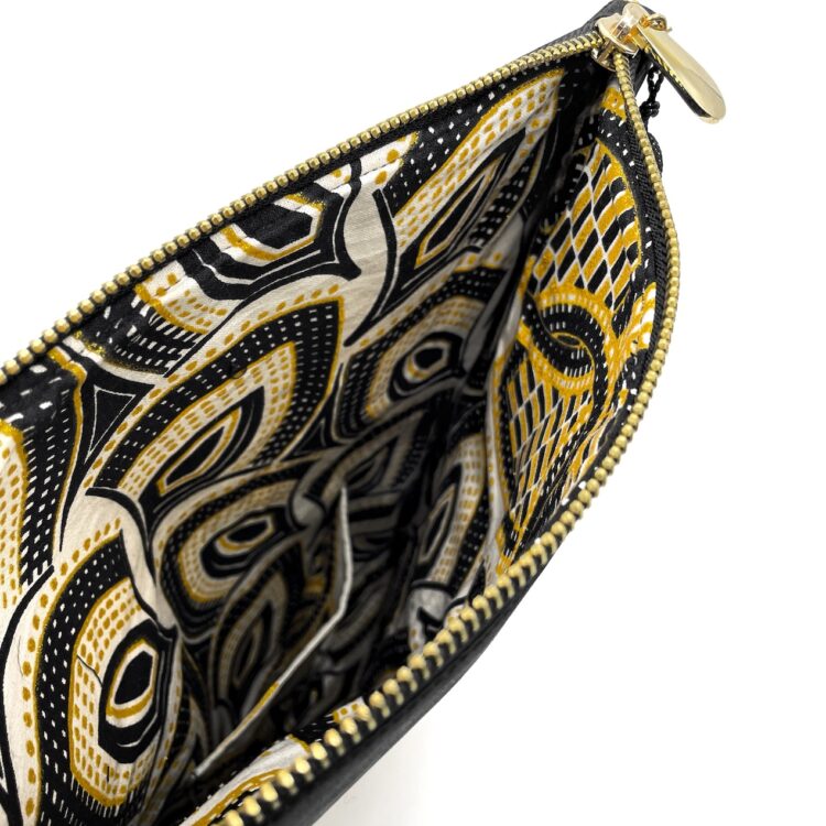 กระเป๋าคลัตช์กิโมโน สีชาร์โคล เมโดว์