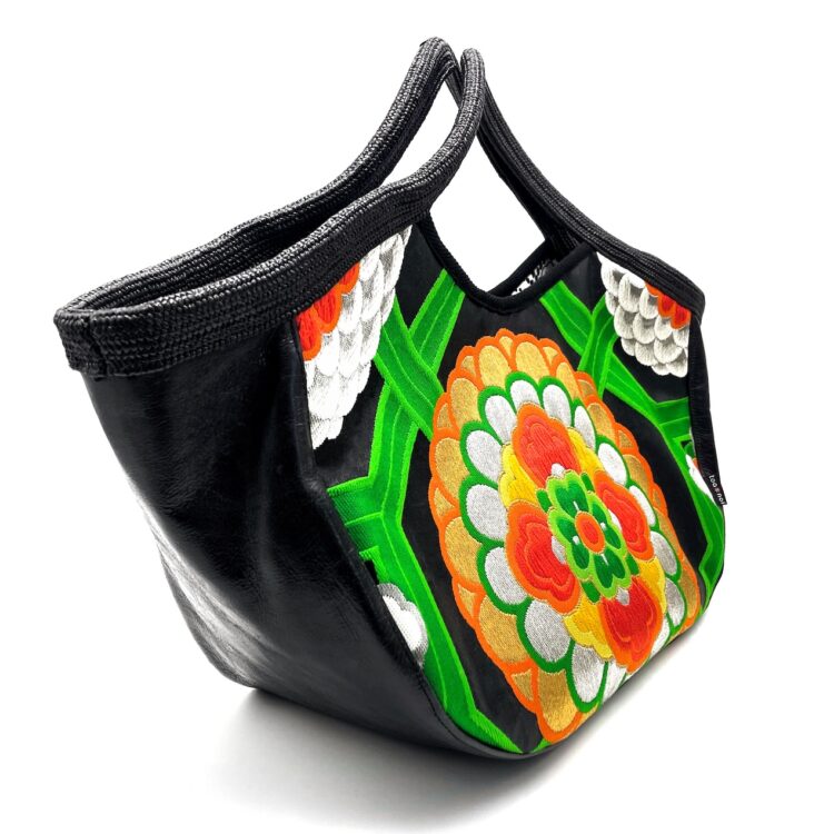 Boho Kimono Large Tote Dark Verdure