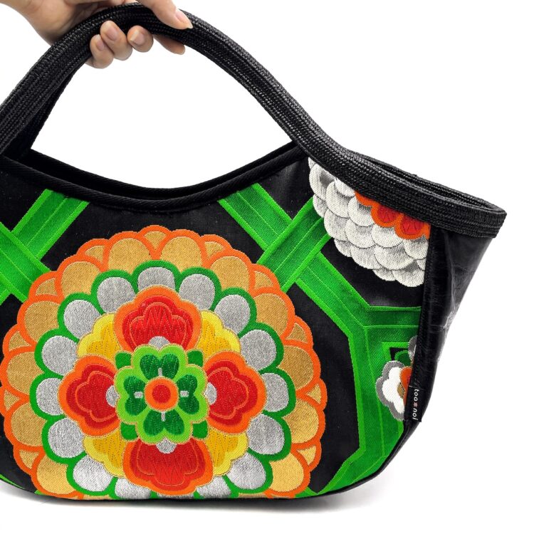 Boho Kimono Large Tote Dark Verdure