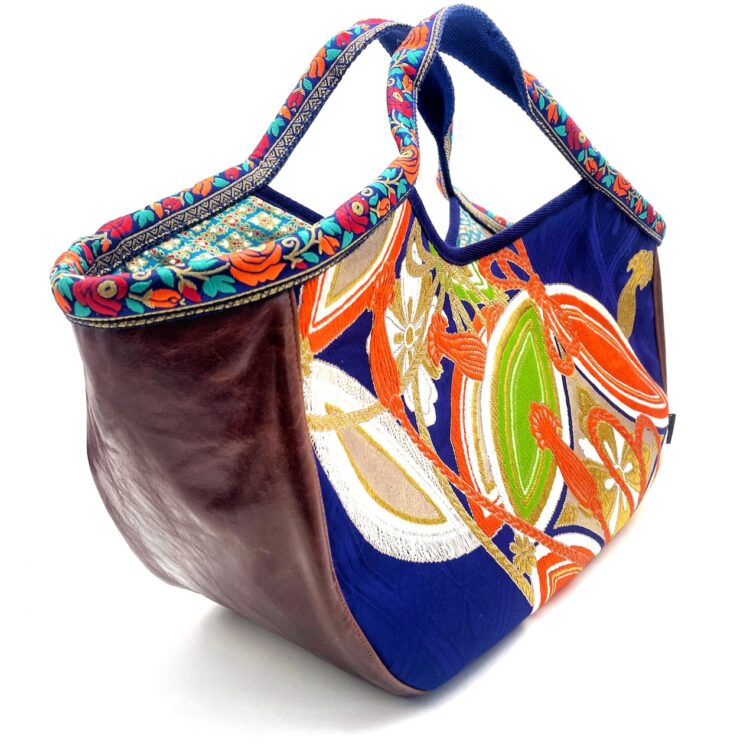 Boho Kimono Large Tote Moonlight Flowers