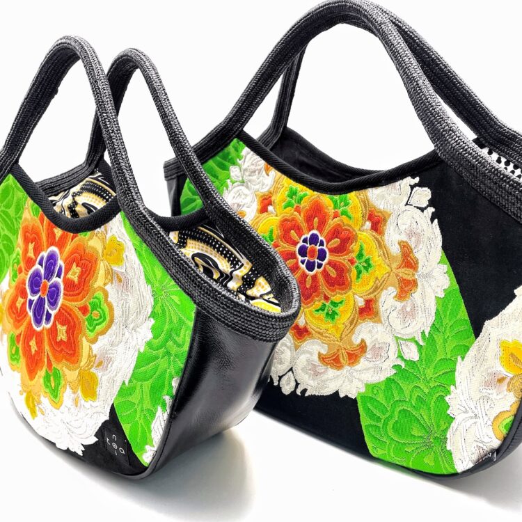 Boho Kimono Large Tote Forest Phantom