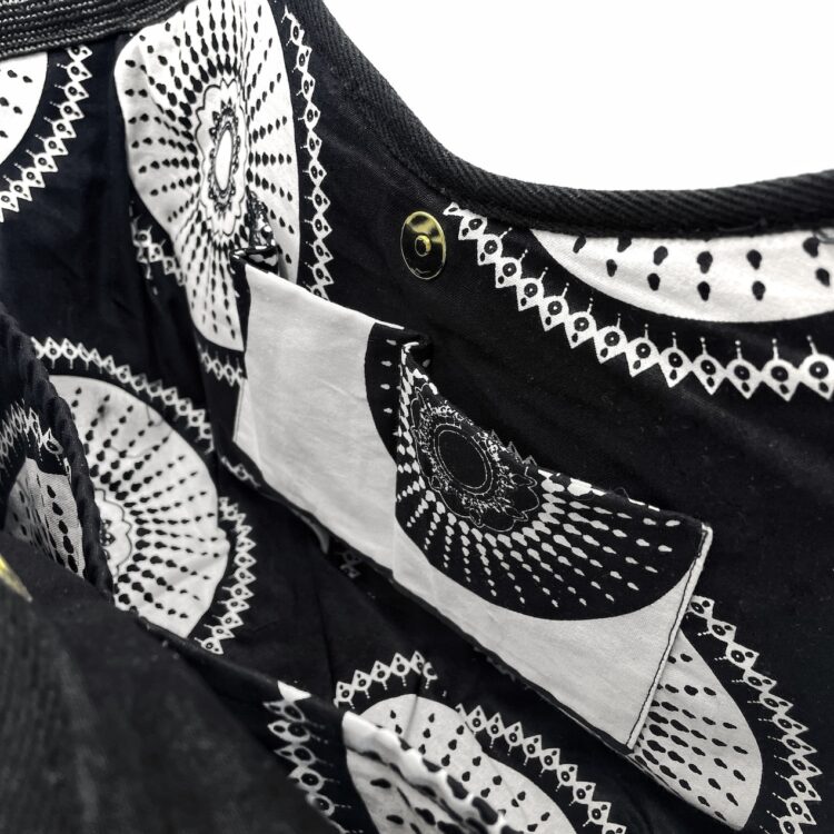 Boho Kimono Large Tote Forest Phantom