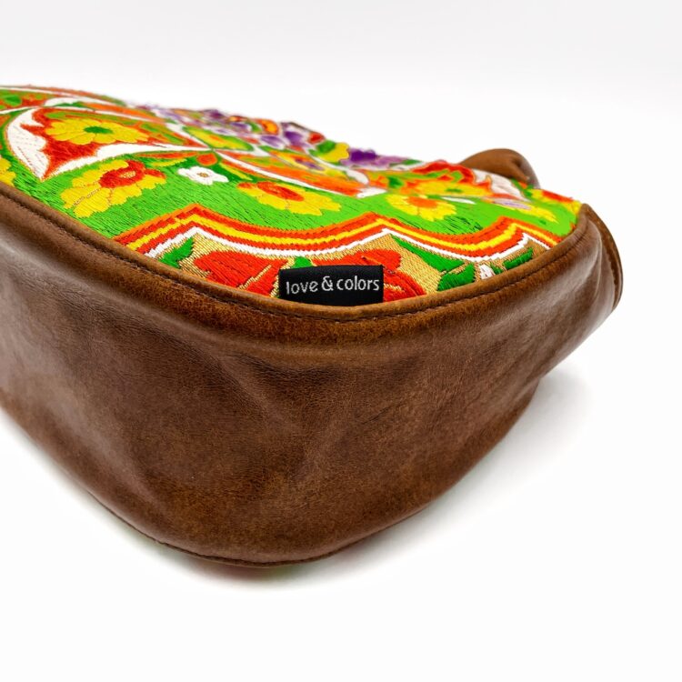 กระเป๋าถือทรงกลมลายกิโมโน สปริงออร่า