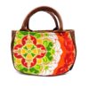 着物ラウンドハンドバッグ ファイヤーアマリリス - トアノイ