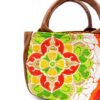 着物ラウンドハンドバッグ ファイヤーアマリリス - トアノイ