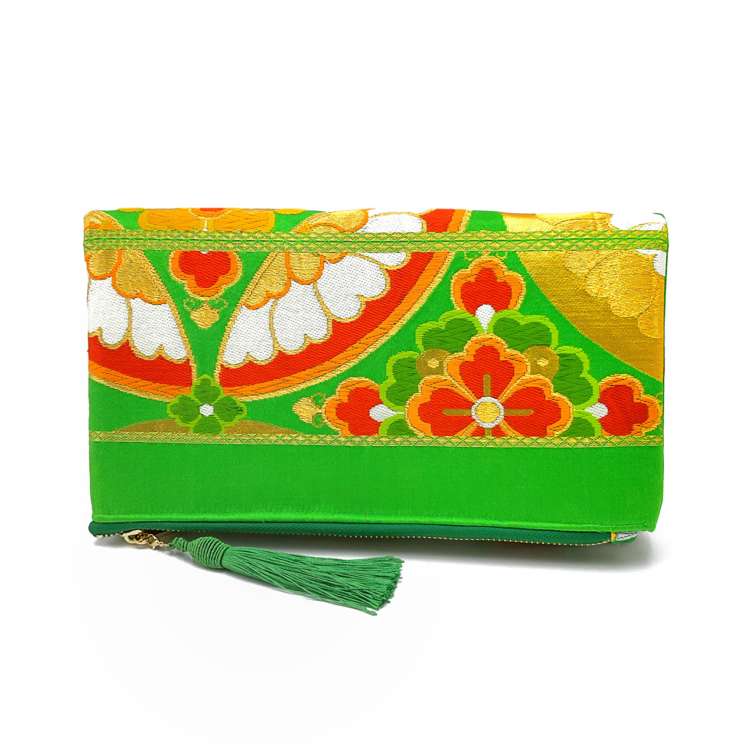 Kimono Clutch Bag Garden Greens