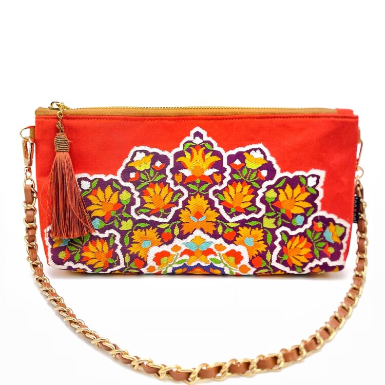 Kimono Short Chain Shoulder Bag Flower Festival